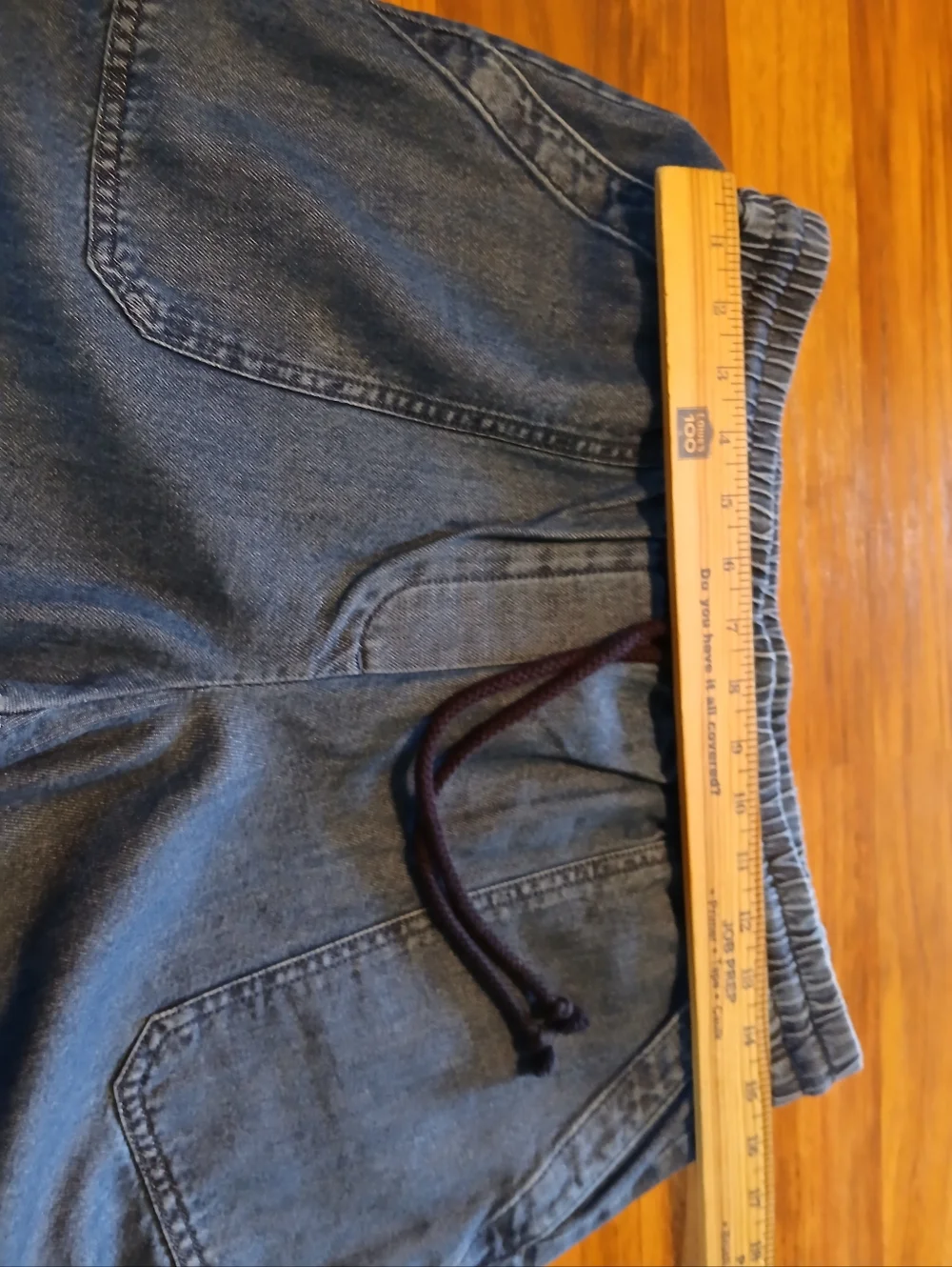 Talbots Size Medium Light Wash Blue Elastic Waist Denim Pants